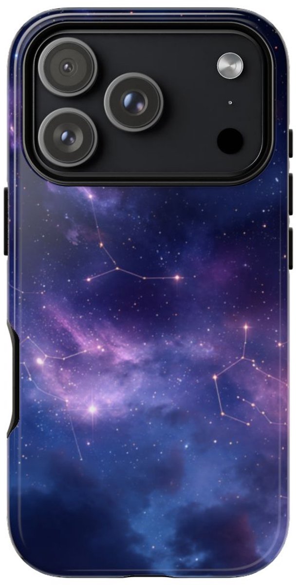 Sterrenhemel met Sterrenbeelden – Telefoonhoesje Geschikt voor iPhone 17 Pro