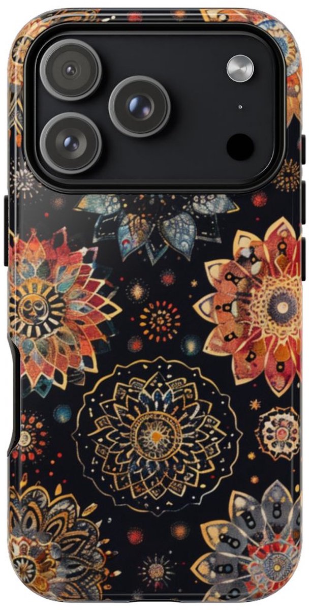 Kleurrijk Mandala Patroon – Telefoonhoesje Geschikt voor iPhone 17 Pro