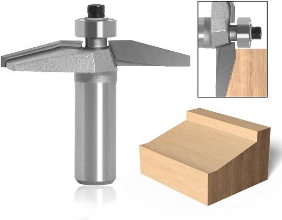 1/2/3/stuks houtfrees 1/2Schacht Raised Panel Kastdeur Router Bit Set Tenon Cutter Carbide Houtbewerking Frees(Size:3pcs Set