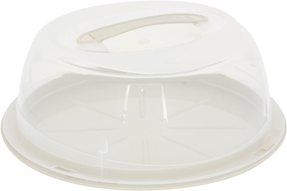 Atmosphera Ronde Gebakdoos/Taartdoos met basis - Ø36xH14cm - Beige