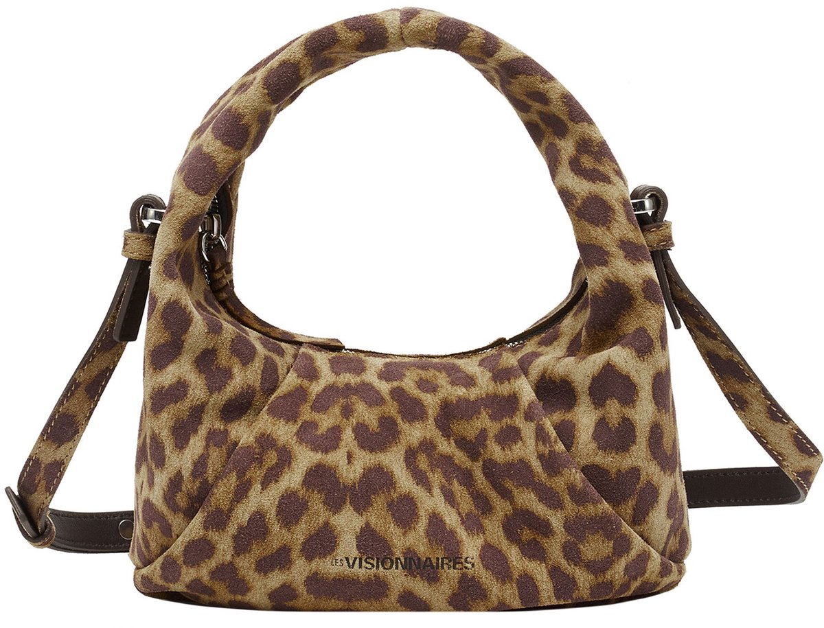 LES VISIONNAIRES Greta Mini Essential Handtas Leer 23 cm - Dames - leo print