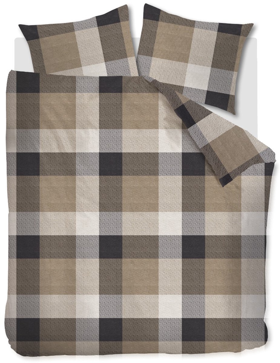 Beddinghouse Dekbedovertrek Flanel Dario Taupe, foto 3