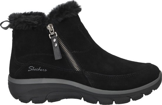 Foto: Skechers easy going ol zip dames laarzen zwart