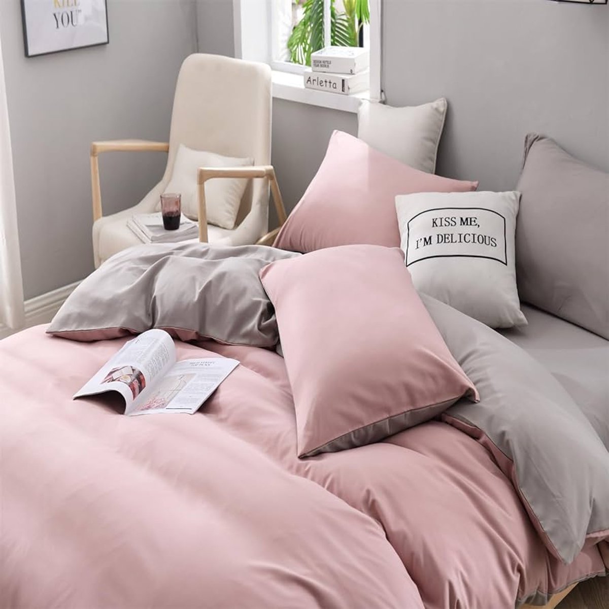 Image of 4-delige beddengoedset - microvezel - 135x200 cm - warm en stijlvol