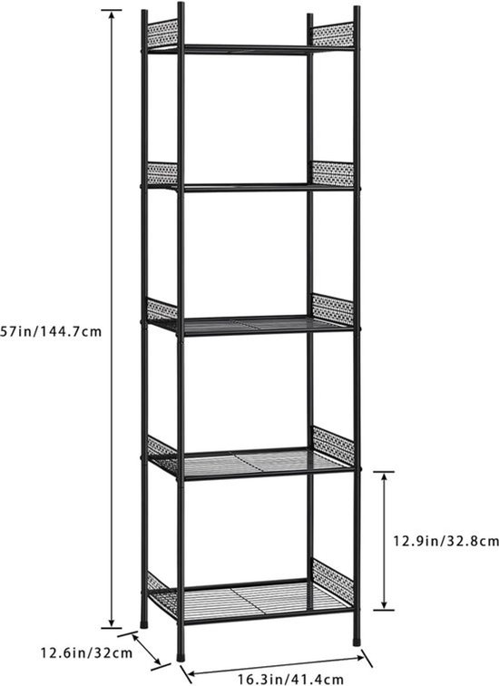Opbergrek organizer wit en zwart XL - MSDR28