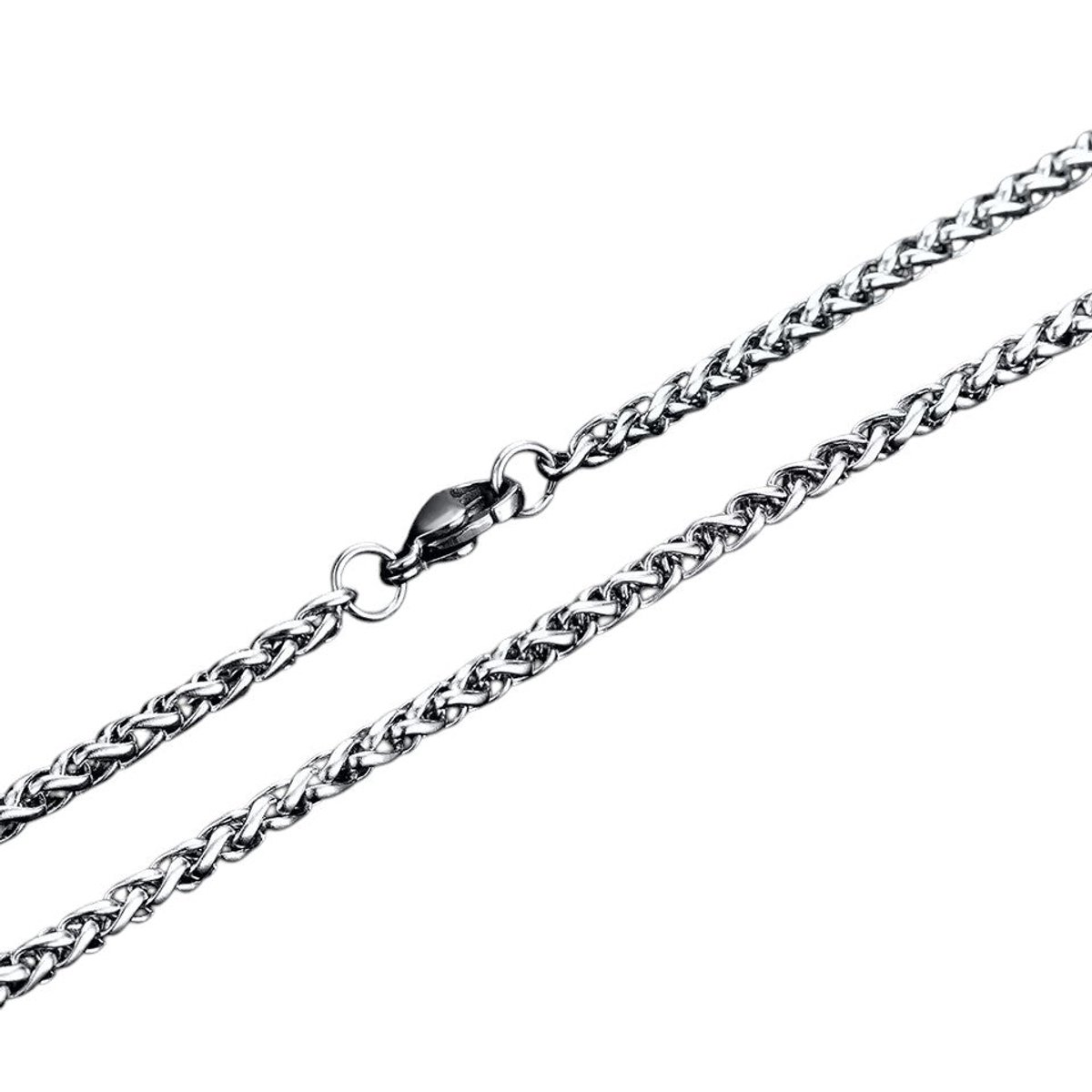 Aramat Jewels | Halskettingen | Vossenstaart Halsketting RVS 75 cm – 3 mm | | | |3mm | Staal | Volwassenen | Verkleurd niet