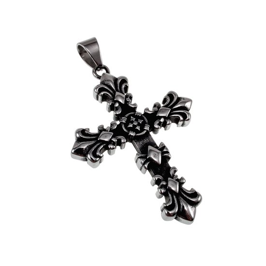 Heren Nagel Kruis Hanger Kettingen Roestvrijstalen Schakelketting Zwart, Rosé Goud, Zilver Punk Hiphop Sieraden Voor Dames Van 1,37 € | DHgate
