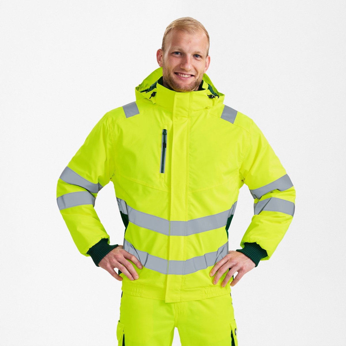 Engel Safety pilot jack 1246-930 - Hi-vis Yellow / Green - XS