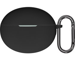 kwmobile cover voor oordopjes case - geschikt voor OnePlus Buds 4 - Trendy beschermhoes draadloze oordopjes in zwart