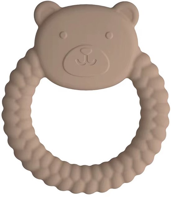 Set van 2 Siliconen Bijtringen - Konijn & Panda - Veilig & Zacht voor Baby’s — afbeelding 3