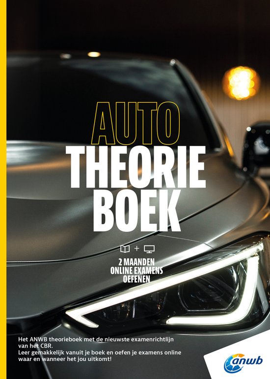 ANWB Rijopleiding - Auto Theorieboek B + Online examens oefe ... - cover