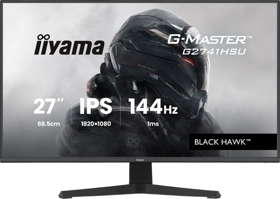 iiyama G-Master G2741HSU-B1 Black Hawk - 27 inch - Full HD - IPS - 144 Hz