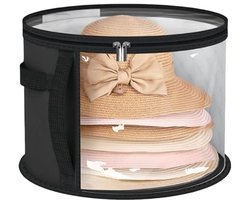 Lichte Ronde Hoedendoos met Deksel - Ideaal voor Thuis en Reizen