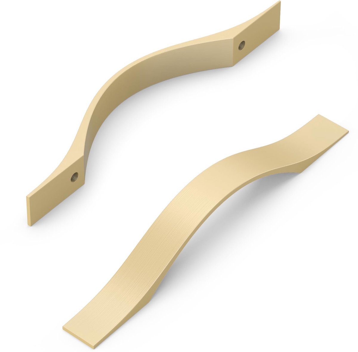 Azomor® Set van 10 Moderne Messing Keukengrepen voor Kasten en Laden