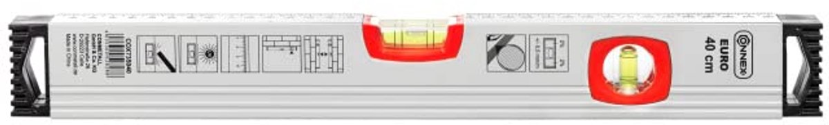 Aluminium waterpas met hellingsindicator 2% - 40 cm