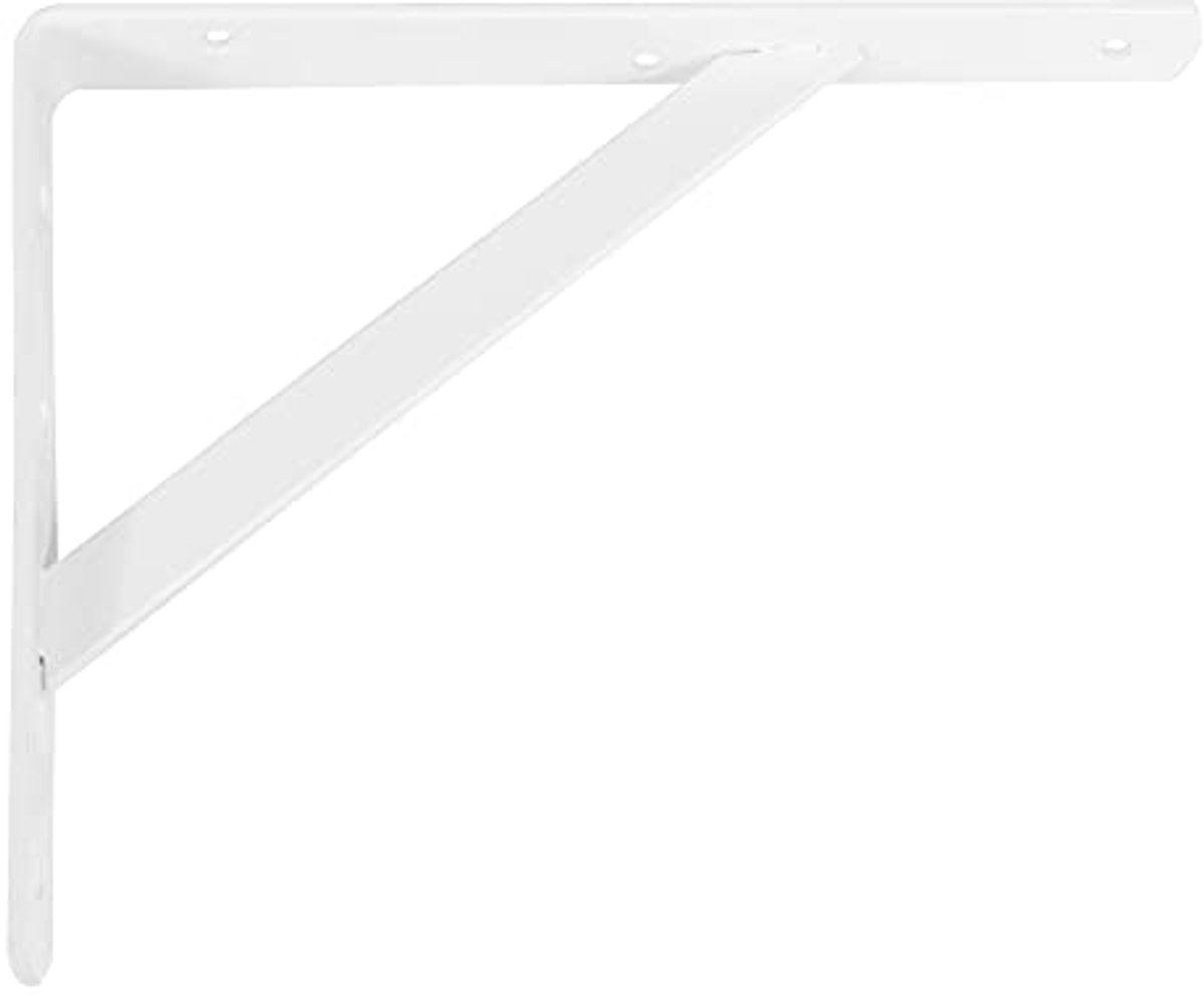 Wandplankhouder Staal Wit - Plankhoek 200 x 125 mm - Maximale Belastbaarheid 320 kg