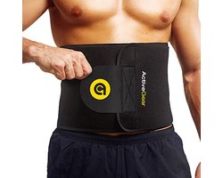 Zwarte Taille Riem - 9 Inch Breedte, 42 Inch Lengte voor een Slanker Lichaam