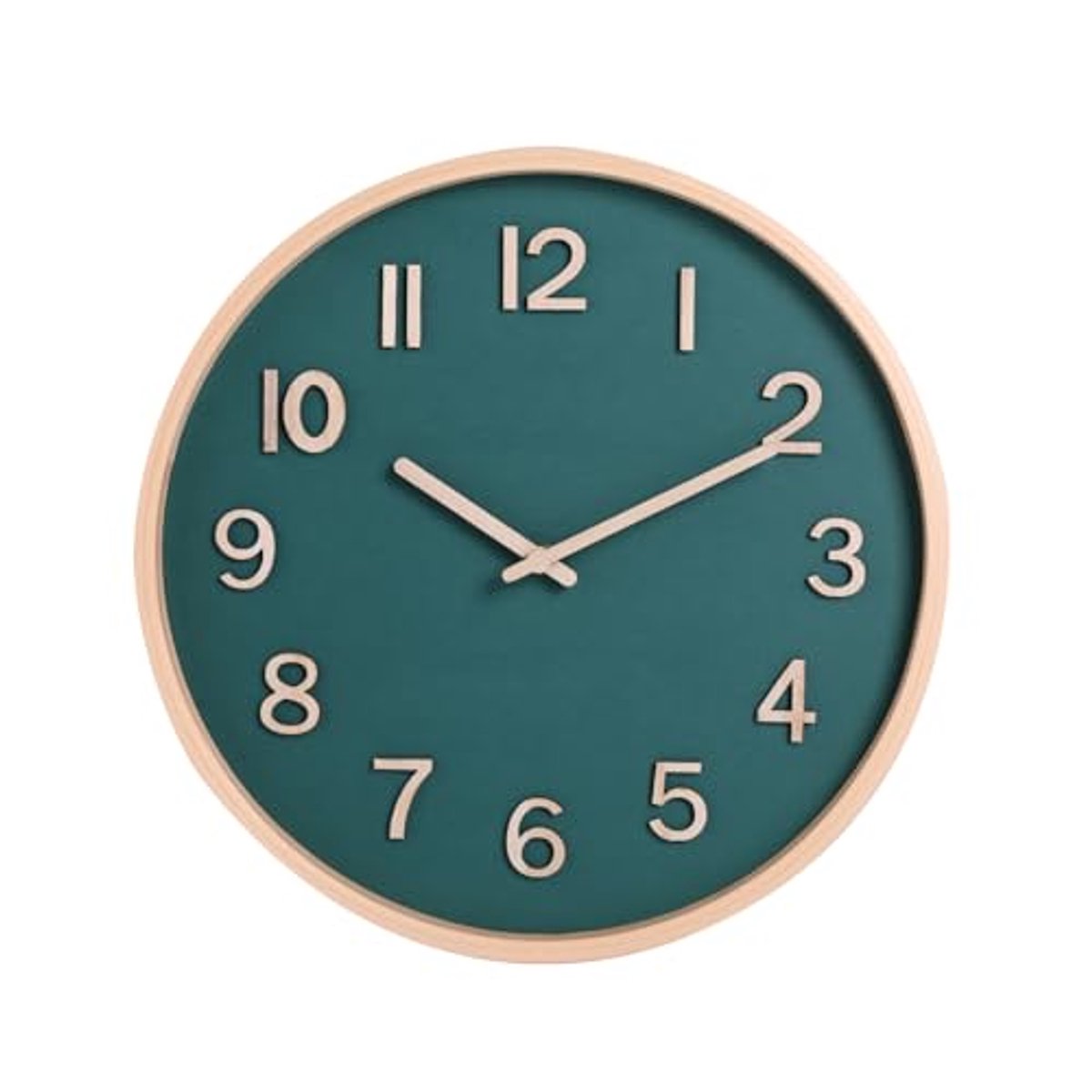 12 Inch Houten Wandklok - Decoratieve Klok voor Woonkamers, Slaapkamers, Cafés en Kantoren