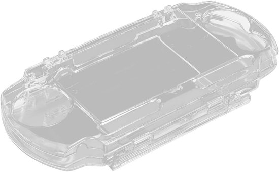 Étui de protection antichoc pour PSP 2000 et 3000 avec support de film - Transparent - Résistant aux rayures et aux chocs