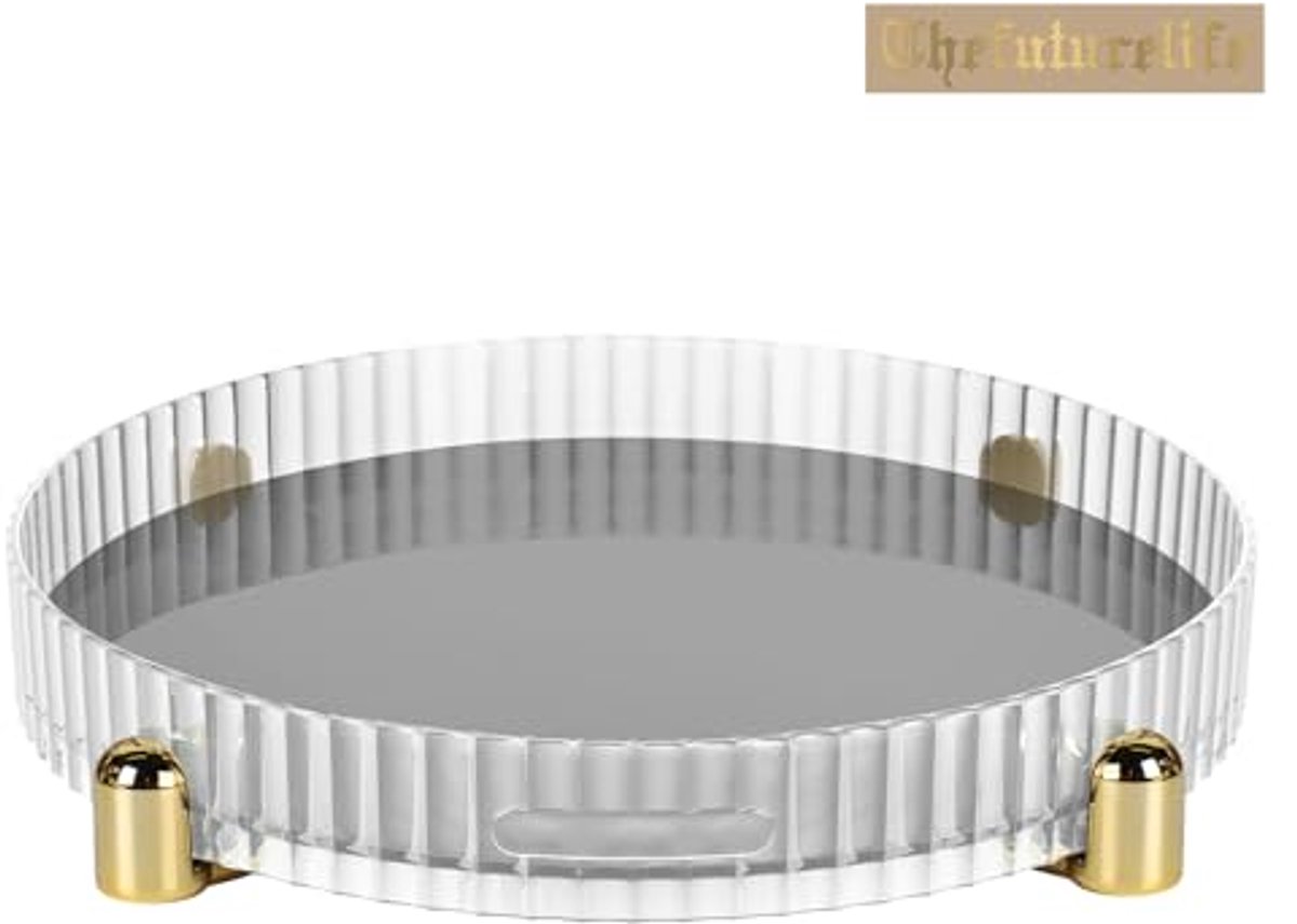 360° Roterende Make-up Organizer met 5 Compartimenten voor Cosmetica, Slaapkamer en Badkamer