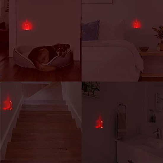 2 Stuks LED Nachtlampje voor Badkamer, Keuken en Hal - Automatisch Aanzetten in de Ochtenden, 0,5 W van Merkloos — afbeelding 3