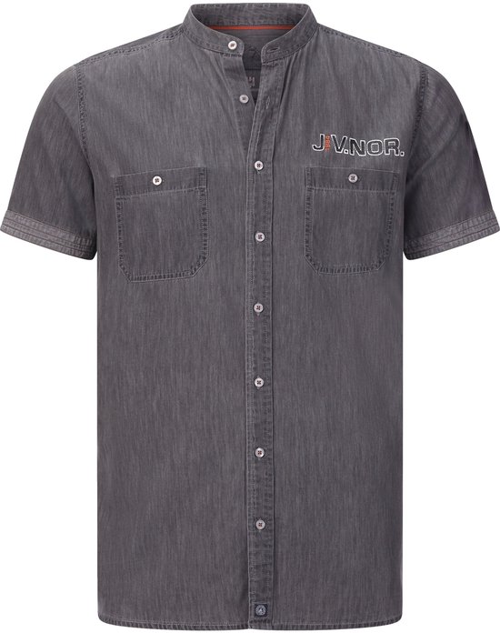 Jan Vanderstorm Freydis Shirt met korte mouwen voor heren, donkerblauw, 6XL Jan Vanderstorm Freydis Shirt met korte mouwen voor heren, donkerblauw, 6XL