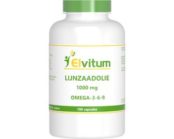 Elvitum Lijnzaadolie omega 3 6 9 180 Capsules - 180 stuks