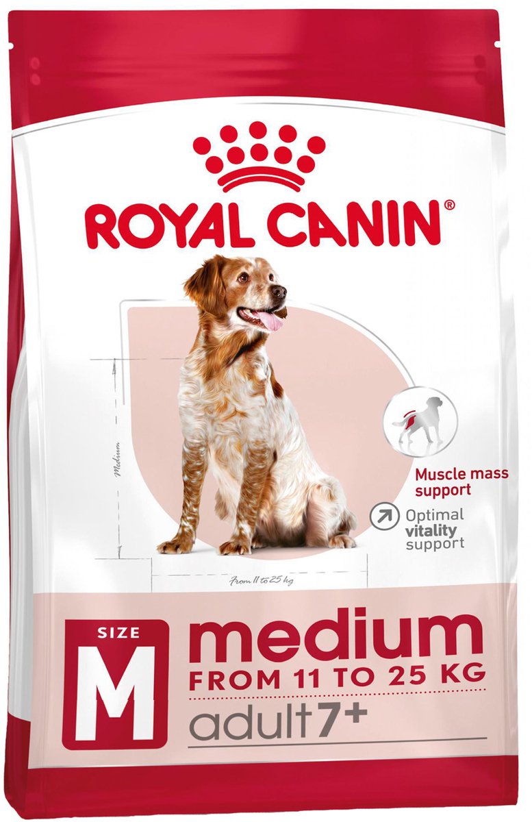 Bol.com Royal Canin Medium Adult 7+ - 10 kg - Hondenvoer aanbieding
