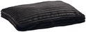 Antraciet ribbed hondenkussen, 120x80x12 cm.