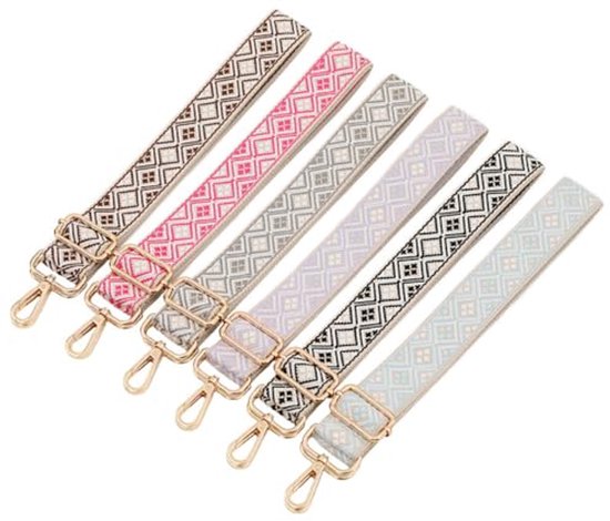 Whakano Boho schouderriem, 3,8 cm breed, verstelbare tasriemen om te