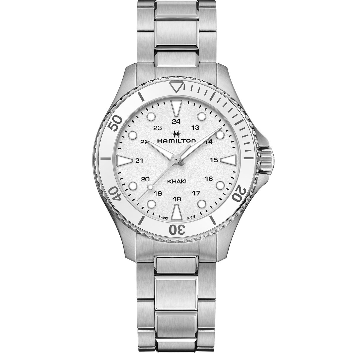 Hamilton Khaki Navy H82221110 Horloge - Staal - Zilverkleurig - Ø 37 mm