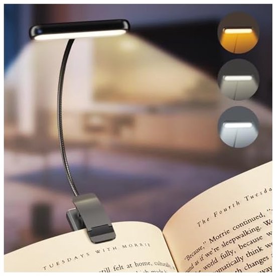 Platte leeslamp, LED-vlakke plaat boekverlichting Nachtlampje lezen Draagbare oogbescherming LED-lamp voor thuis slaapkamer