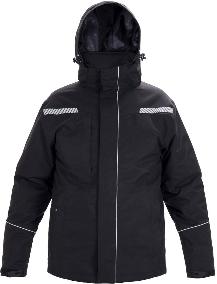 Hydrowear Basel gevoerde winterjas zwart, maat L