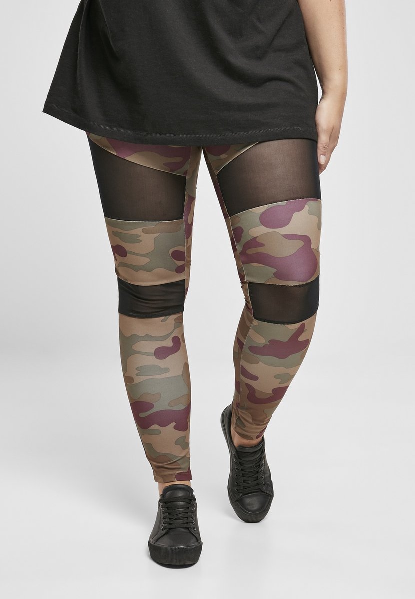 Urban Classics Camo Tech Mesh Legging L Multicolours Multicolor