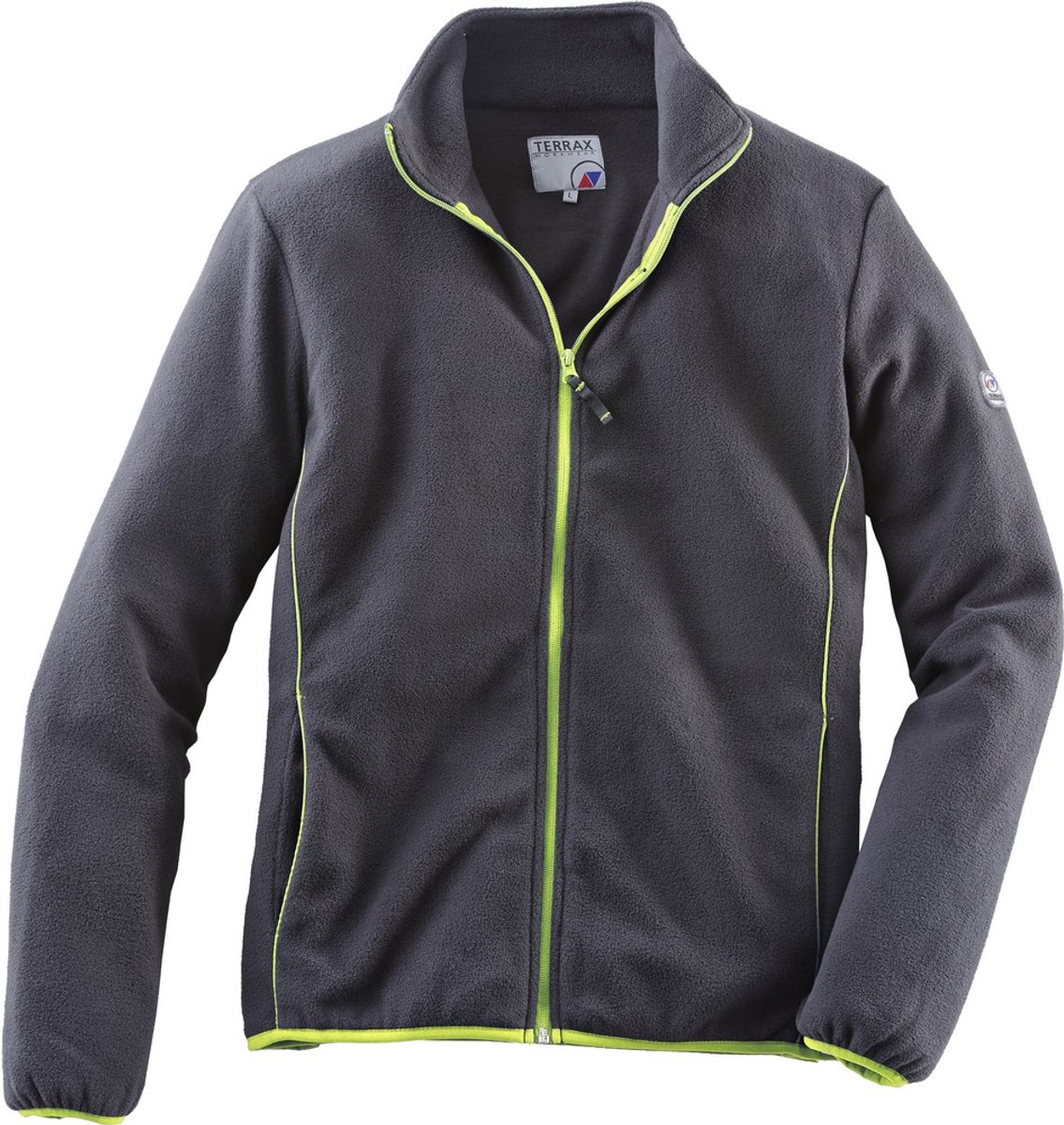 TERRAX WORKWEAR Lichtgewicht fleecejack zwart/lime maat XL
