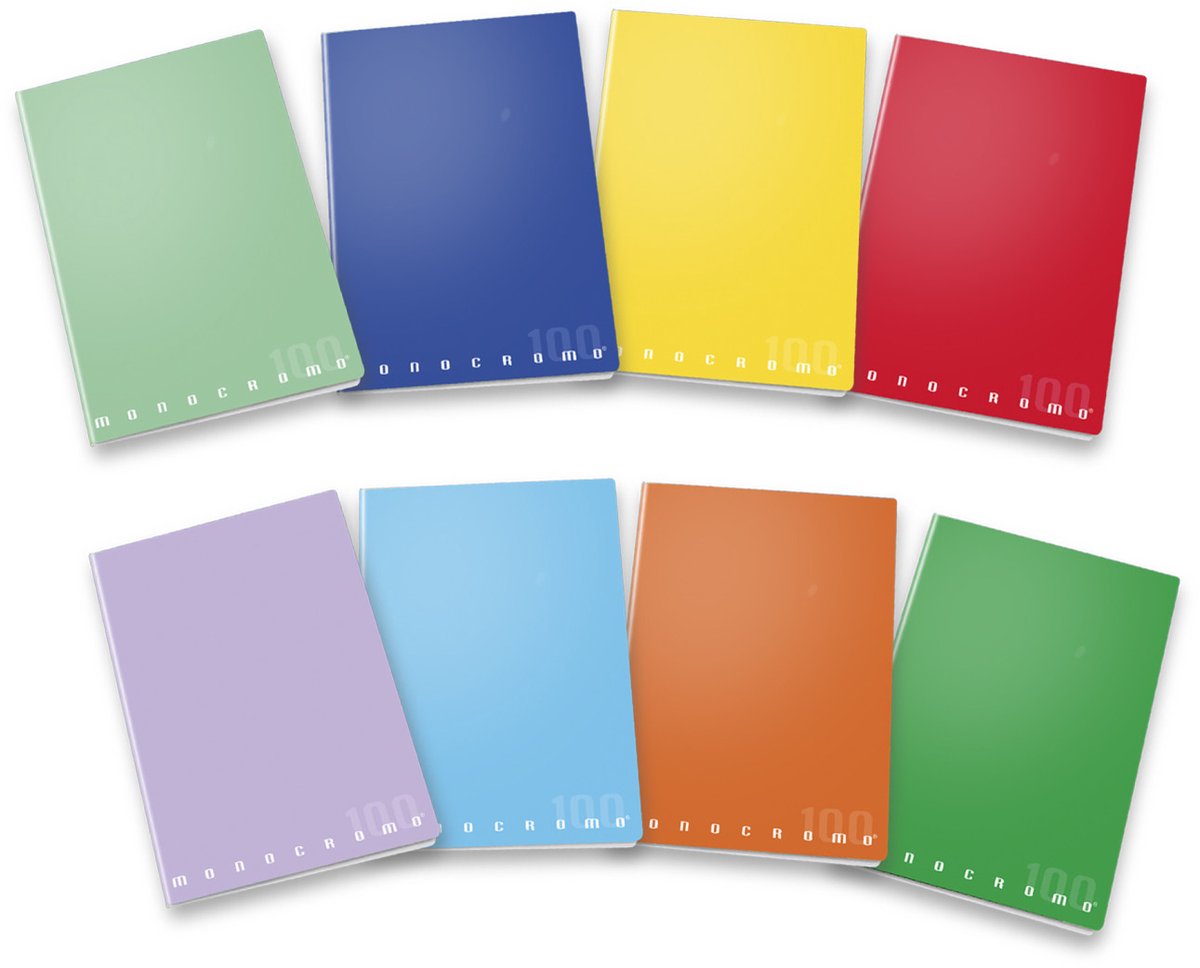 Pigna 02298880Q schrijfblok & schrift A4 38 vel Meerkleurig