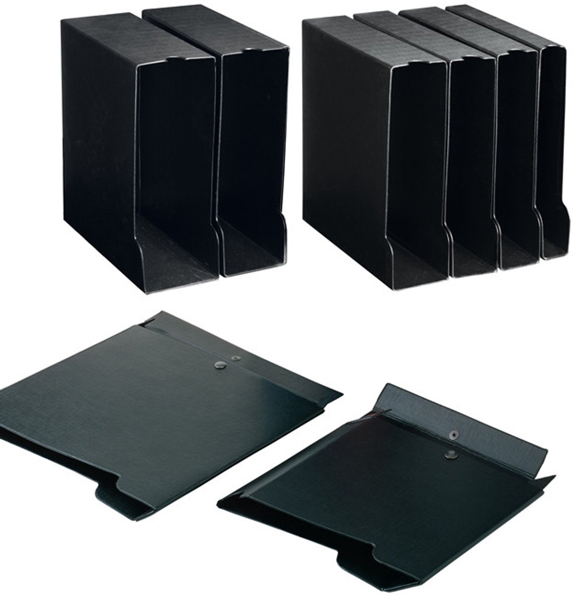 SEI Rota 671440 tijdschriftenhouder Karton, PVC Zwart