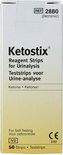 Doosje Ketostix reagent strips for urinalysis, 50 strips.