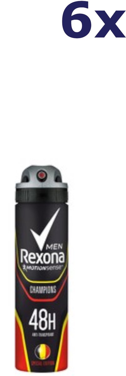 6x Rexona Deo spray - 150ml - men champions
