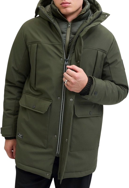 Jack & Jones Finn Softshell Parka Winterjas Heren - Maat M