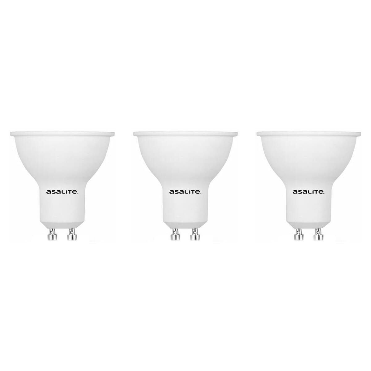 Asalite LED Lamp Spot GU10 Fitting - 3W = 25W - 260 Lumen - 3000K Warm Wit Licht - Niet Dimbaar - 220-240V - Ø50mm - GU10 LED Spotlamp - 3 stuks