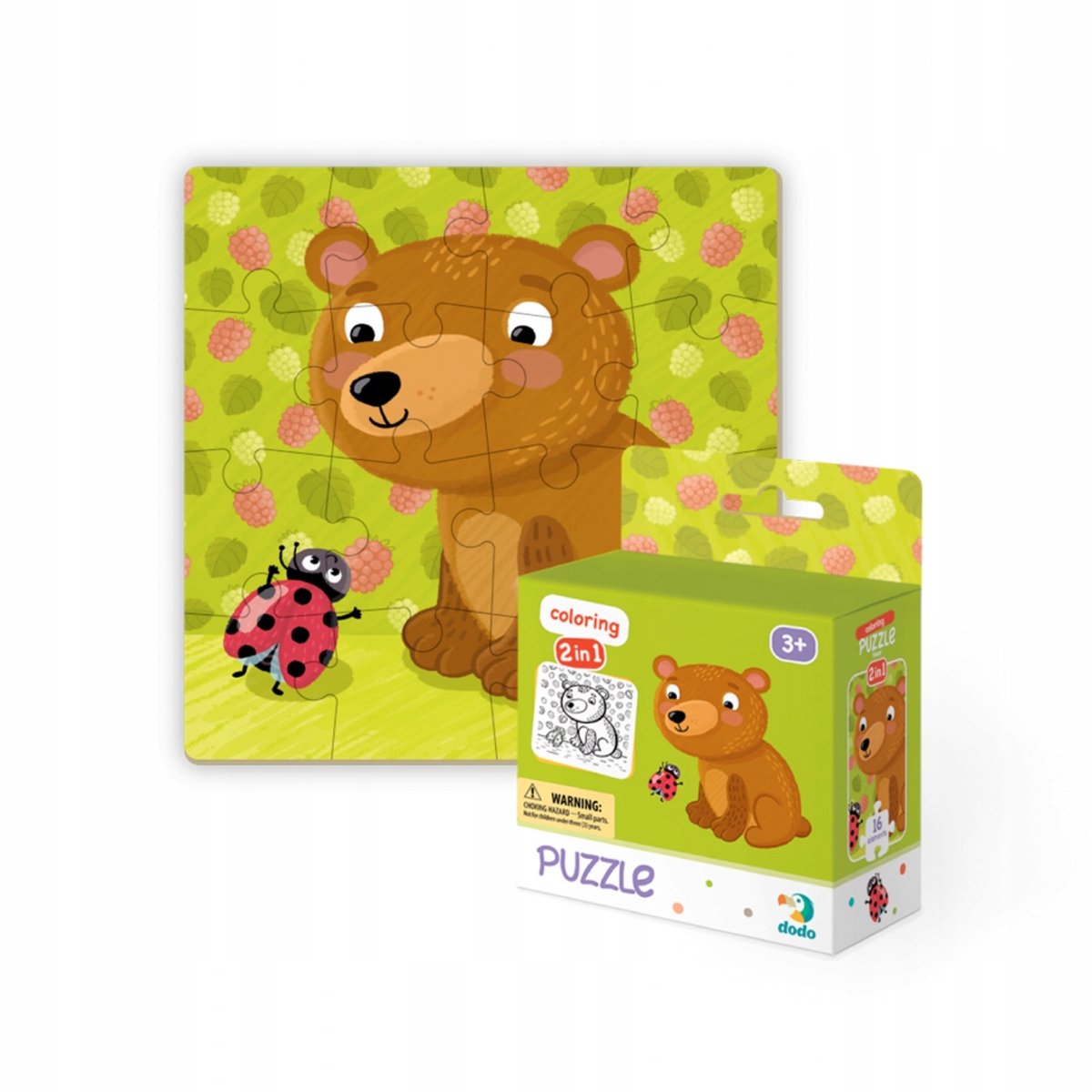 Dodo Puzzel 16 Stukken Beer + Kleurboek