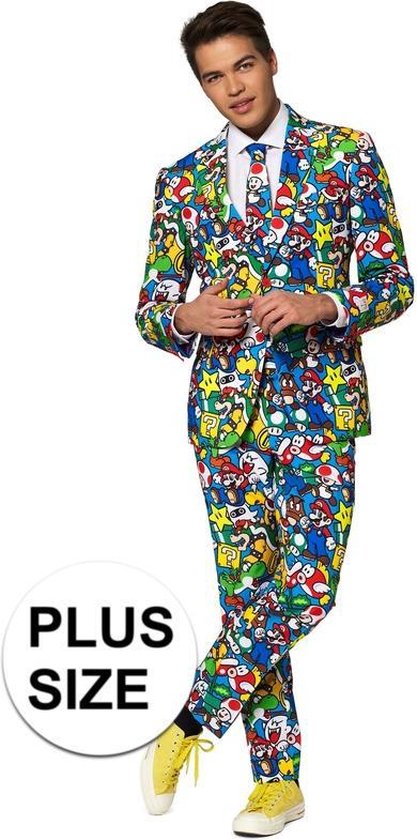 Verlichting Oppervlakkig Moedig aan Grote maten heren kostuum Nintendo Super Mario - Opposuits pak -... |  bol.com
