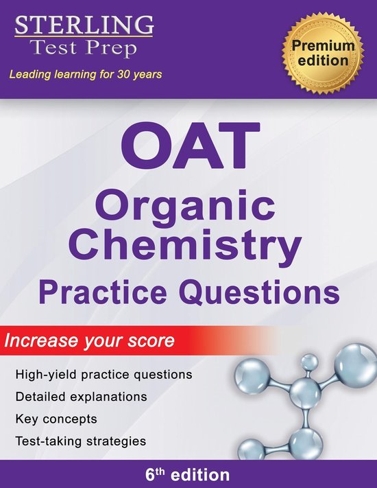 Sterling Test Prep OAT Organic Chemistry Practice Questions - cover