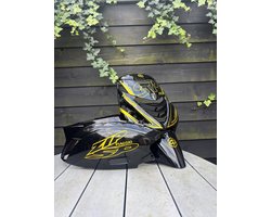 Zip SP outline set - Stickerset Zip - Scooterstickers - Piaggio Zip SP - Piaggio Zip - Metallic Geel
