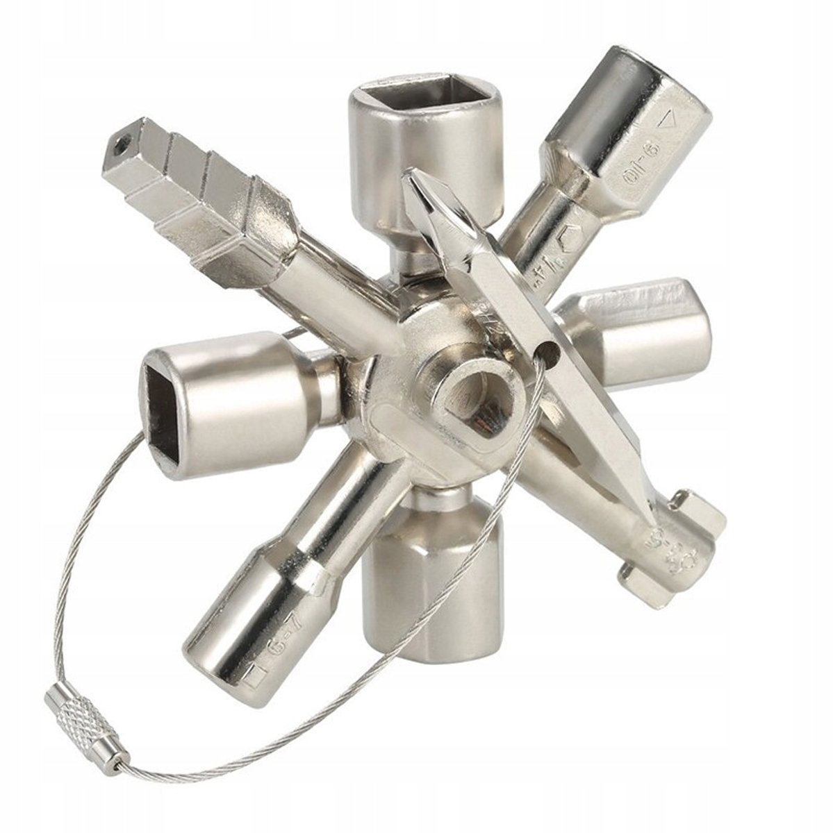 Universele Technische Sleutel 10-in-1 FT01510 voor Kasten en Schakelkasten