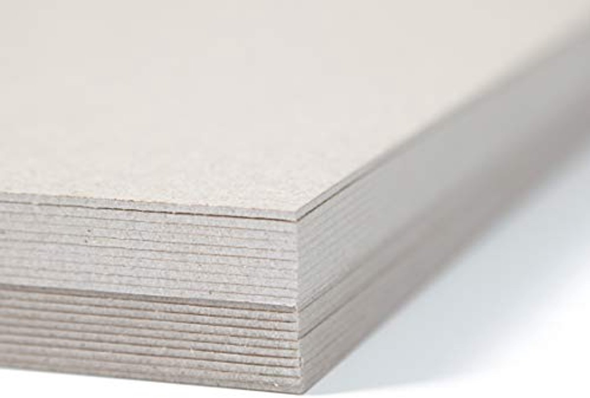 Grijze Kraft Board 1500micron 945gsm A2 Formaat - 10 Vellen per Pak
