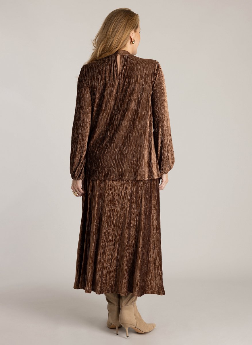 YEST CURVE Hjordis Tops - Copper Brown - maat 2(50)