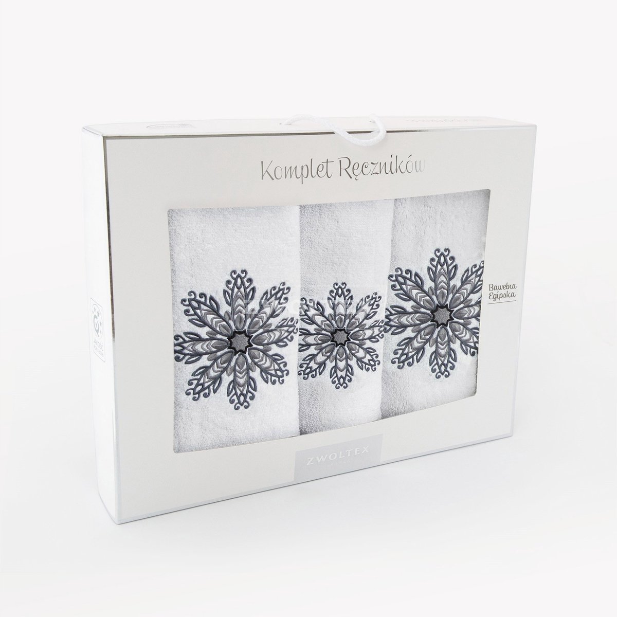 Zwoltex Rozeta Wit Set - Luxe Katoenen Handdoeken (3 Stuks)
