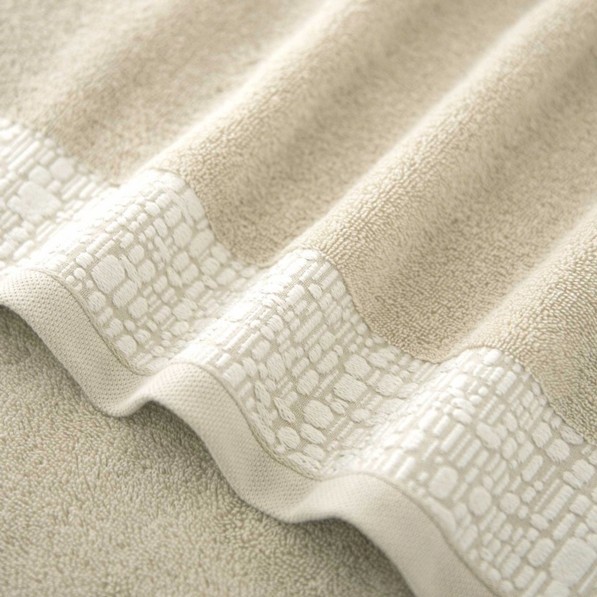 Zwoltex Elena Badhanddoek 70x140cm Beige 420gr Katoen